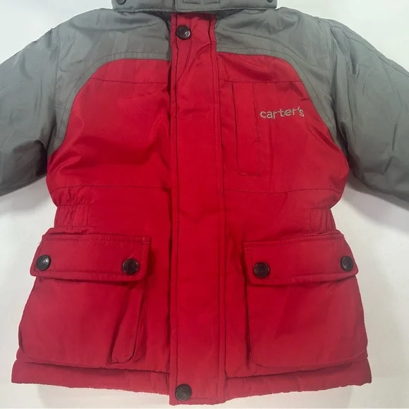 Carter's Hooded Puffer Jacket Size 18 Months - Picture 3 of 12